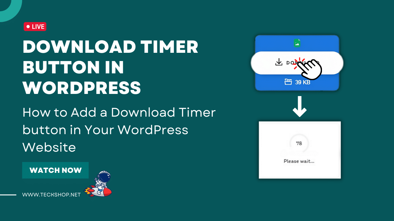 Download Timer button