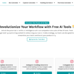 25+ Free AI Tools Website In Wordpress for Passive Income Generation