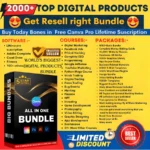 1000+ Digital Products Bundle With Resell Rights