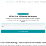 210+ Free AI Name Generator Tools Website for Passive Income Generation