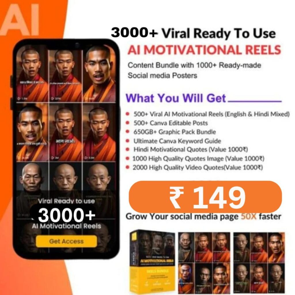 3000+ Viral Ready-to-Use AI Motivational Reels