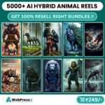 4K Viral 5000+ AI Hybrid Animal Reels Bundle