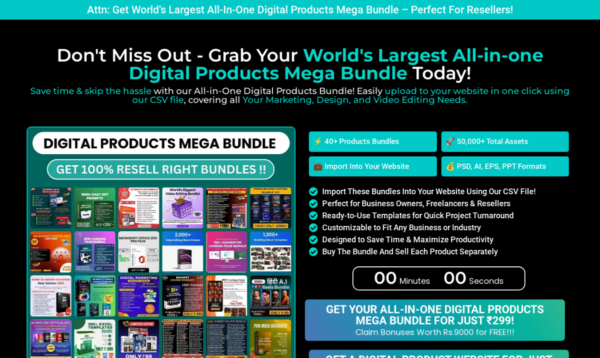 Get a High Converting Digital Product Selling Elementor Landing Page Template