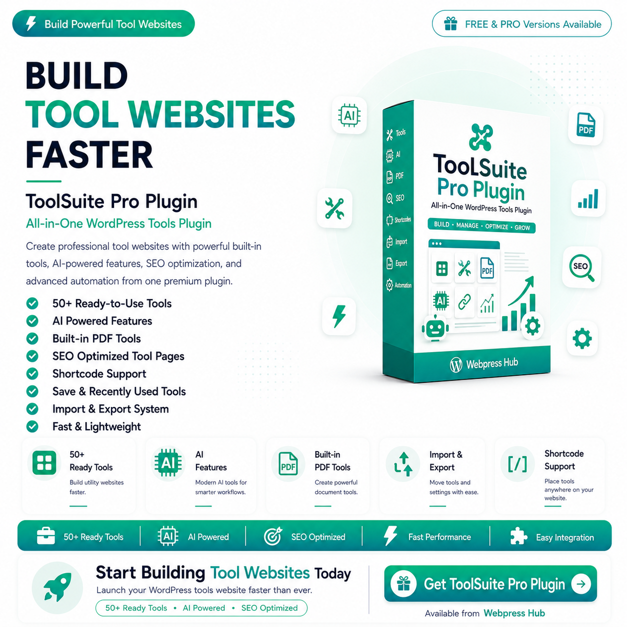 ToolSuite Pro Plugin – WordPress Tool Management System ( One Domain )