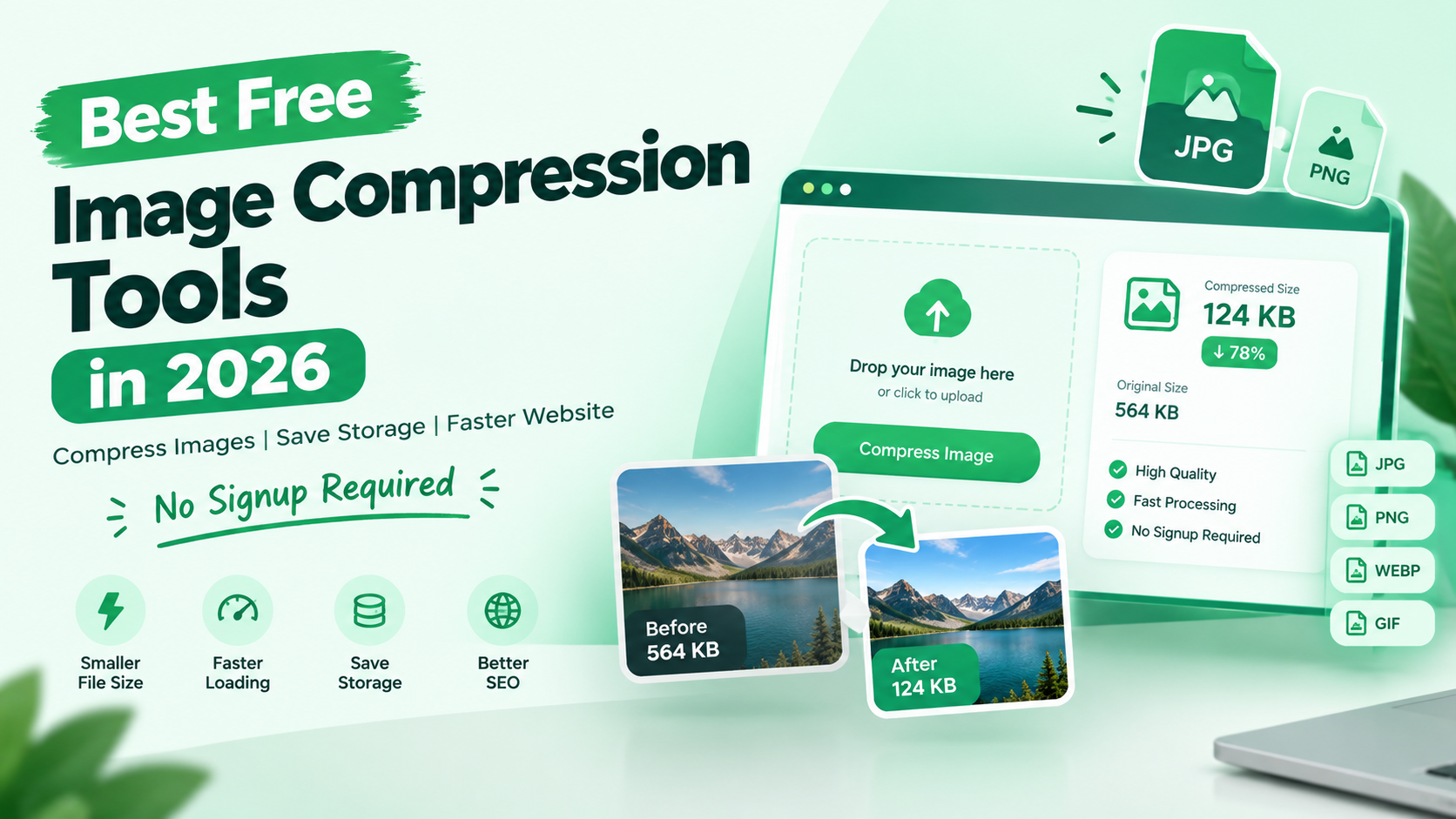 Best Free Image Compression Tools in 2026 (No Signup Required)
