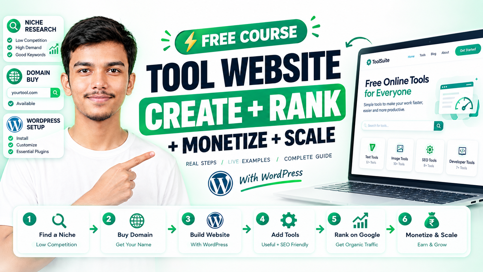 How to Create a Tool Website and Earn From It: My Free Step-by-Step Course