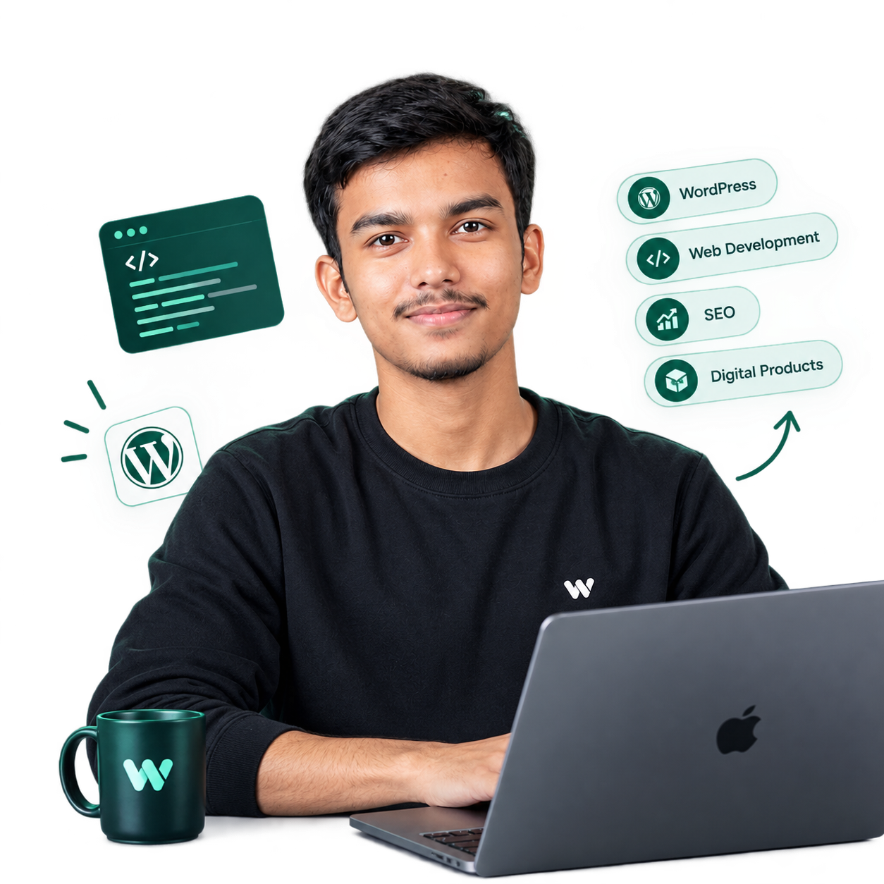 Laba Das - AI enthusiast, creator and entrepreneur behind WebPress Hub
